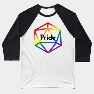 Pride Rainbow Flag Dice Baseball T-Shirt